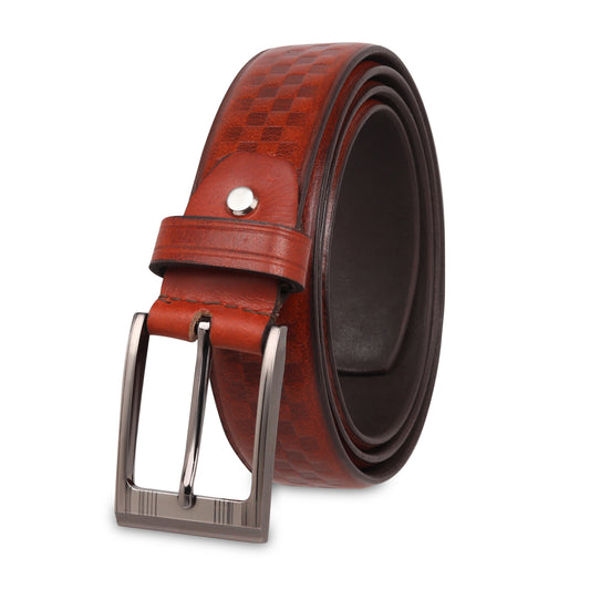 PAKA® Men’s Box Braided Design Leather Belt – Genuine Leather Belt for Casual & Formal Wear