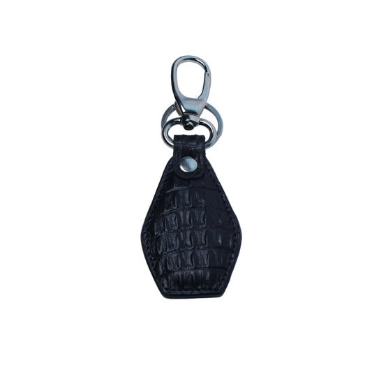 Premium Genuine Leather Key Chains – Classic Teardrop Design with Metal Hook | PAKA Leather