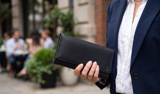 PAKA Genuine Leather Women's 3 Fold Clutch Wallet | 16 Card Slots | Travel Organizer Wallet