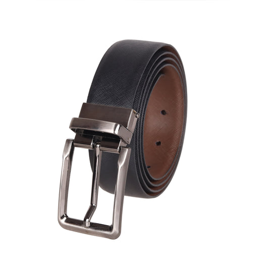 PAKA® Men’s Genuine Leather Reversible Belt – Black & Brown