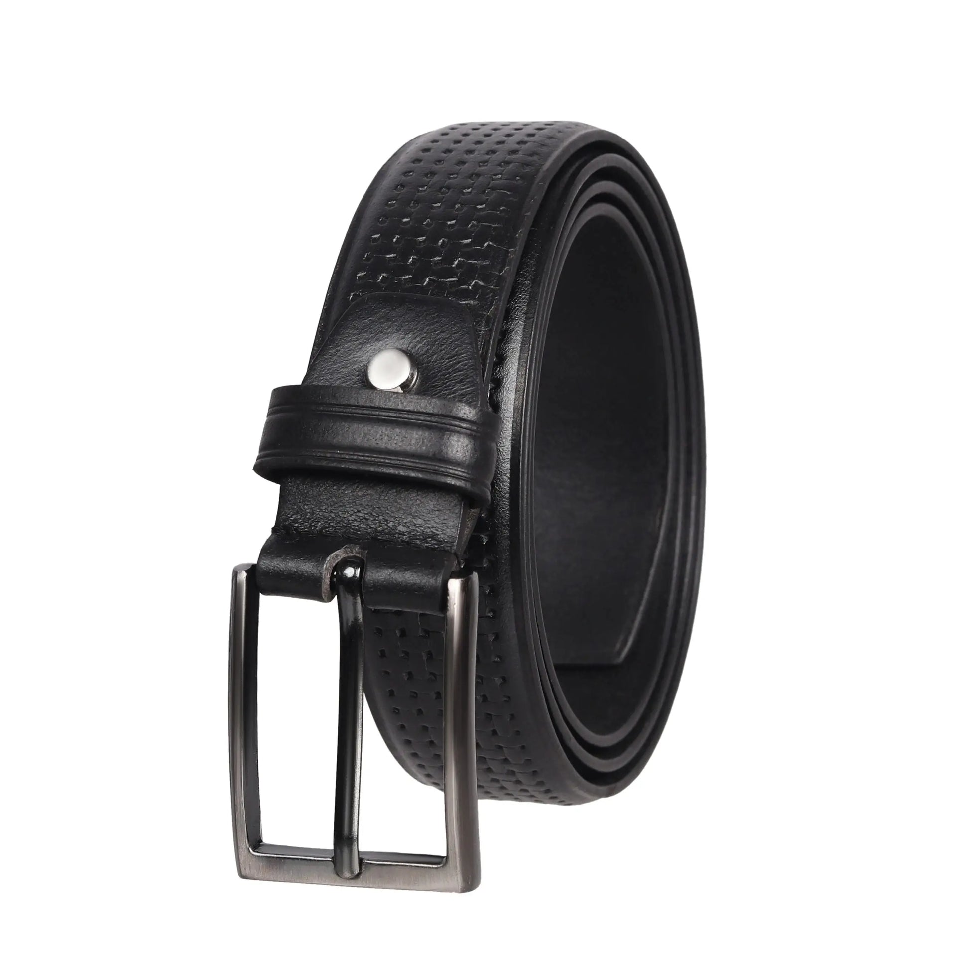 PAKA Men's Braided Genuine Leather Belt - Premium Embossed Design, Multiple Colors & Sizes PAKA