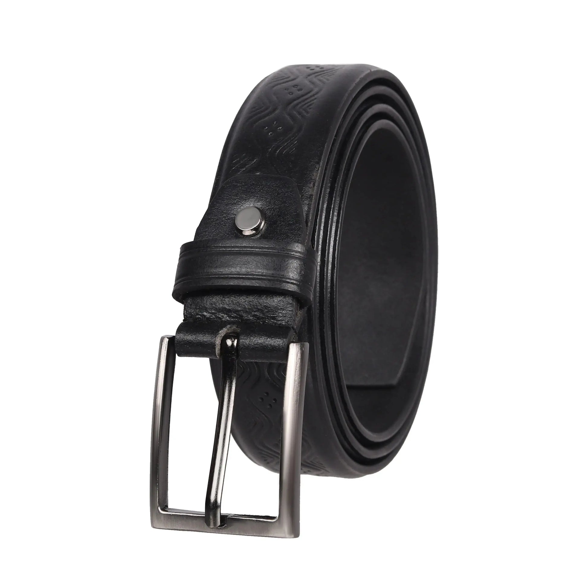 PAKA Men's Braided Genuine Leather Belt - Premium Embossed Design, Multiple Colors & Sizes PAKA