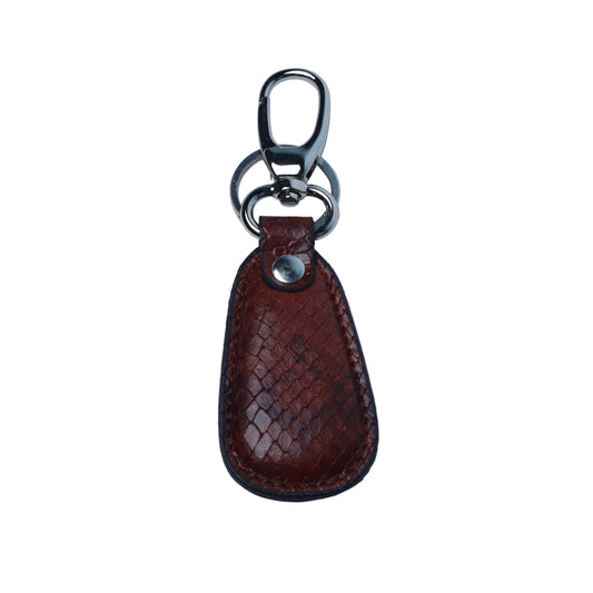 Paka Leather Premium Exotic & Classic Leather Keychain – Heavy Duty Metal Clip Key Holder