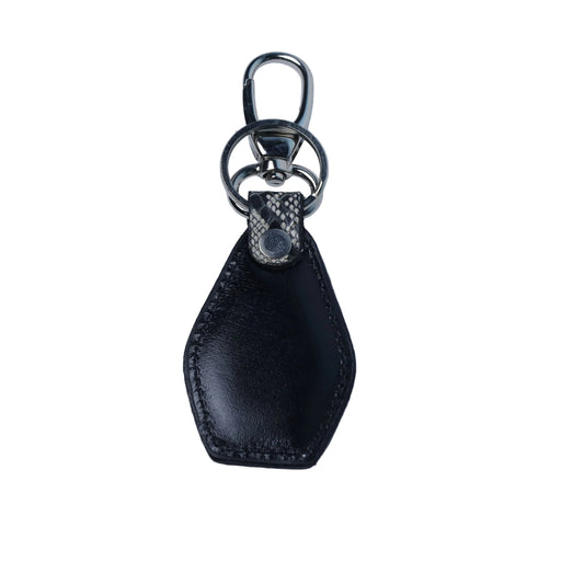 Paka Leather Premium Exotic Leather Key Chain with Swivel Metal Clip