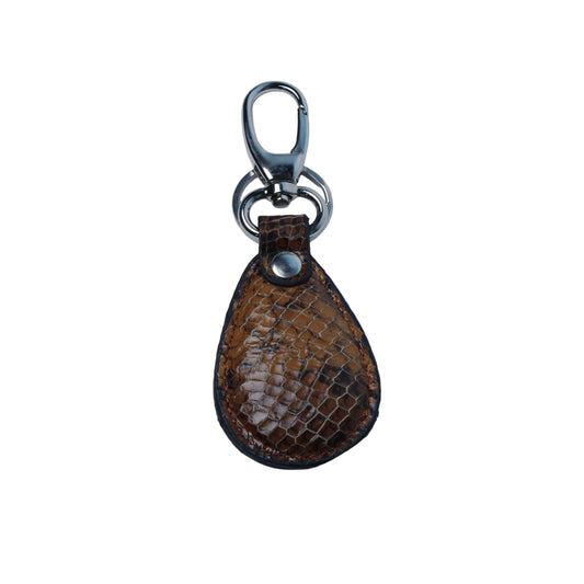 Premium Snakeskin Pattern Leather Key Chains – Genuine Leather | PAKA Leather