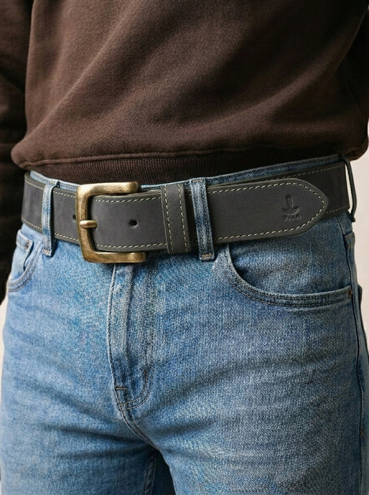 PAKA New Men’s Nubuck Leather Belt – Matt Finish with Premium Stainless Steel Buckle (Copy)